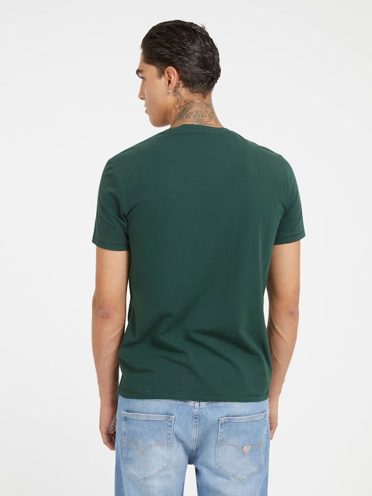 Guess T-shirt Bărbătesc cu Mânecă Scurtă Verde