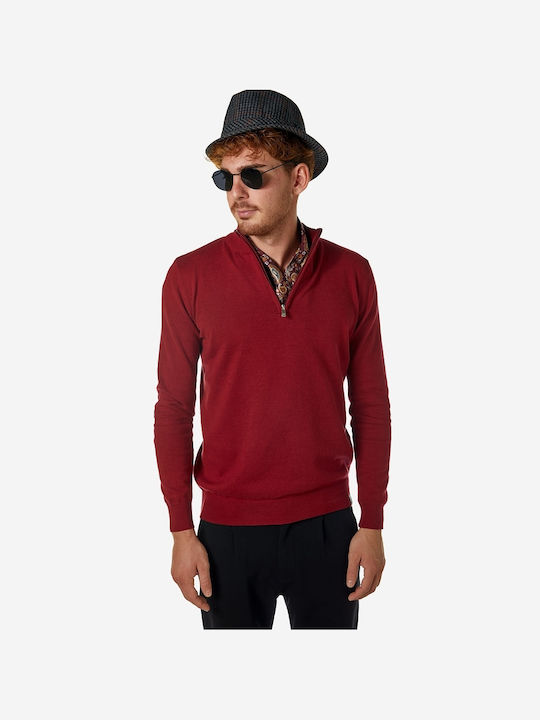 Brokers Jeans Men's Long Sleeve Sweater Burgundy