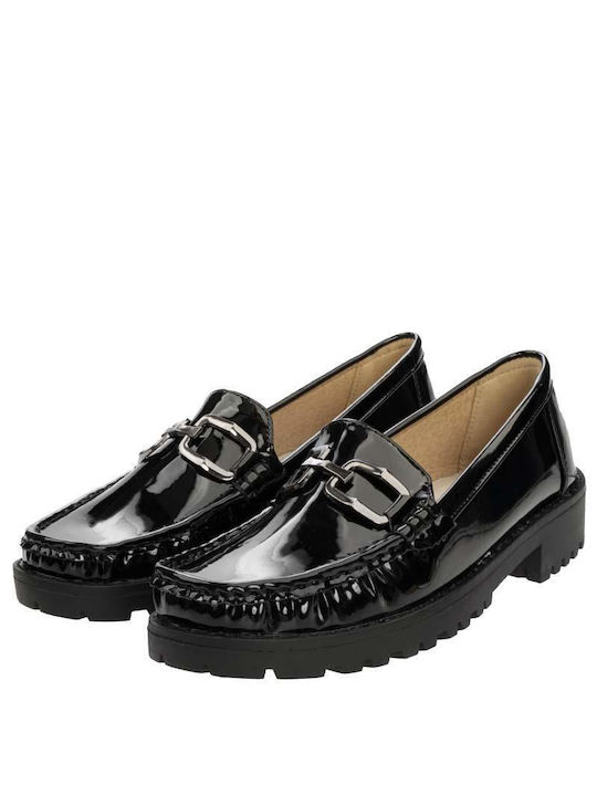 Antrin Women's Moccasins in Black Color