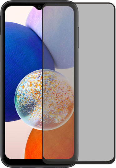 5D 0.3mm Privacy Full Face Tempered Glass Μαύρο (Galaxy A14)