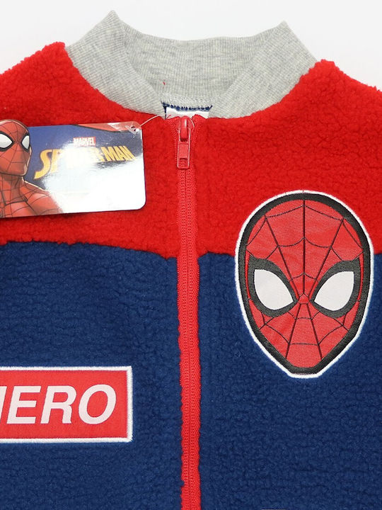 Kids Cardigan Fleece Blue