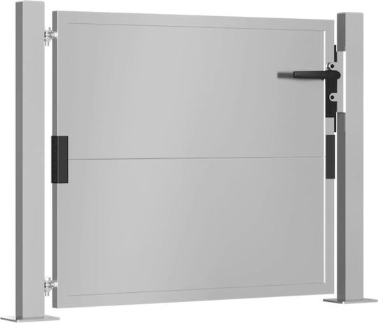vidaXL Metal Fence Gate in Brown Color 1.05m x 80cm