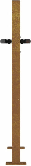 vidaXL Metal Fence Gate in Brown Color 1.05m x 80cm