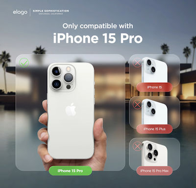 Elago Premium Back Cover Σιλικόνης Κίτρινο (iPhone 15 Pro)