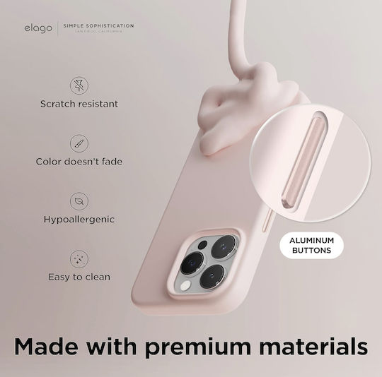 Elago Back Cover Silicon 1.7mm Roz (iPhone 15 Pro)