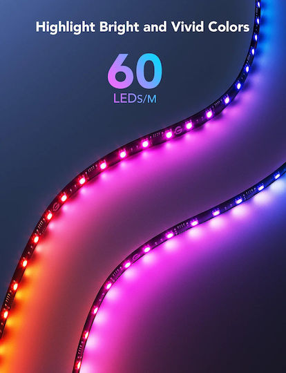 Govee Smart LED-Streifen Gaming G1 Wi-Fi Fernseher USB 5V RGB Licht 1.8m mit Netzteil