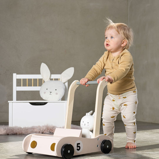 Jabadabado Bunny Car for 12+ Months Pink