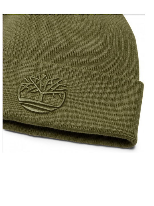 Timberland Tonal 3d Embroidery Beanie Unisex Beanie Gestrickt in Grün Farbe