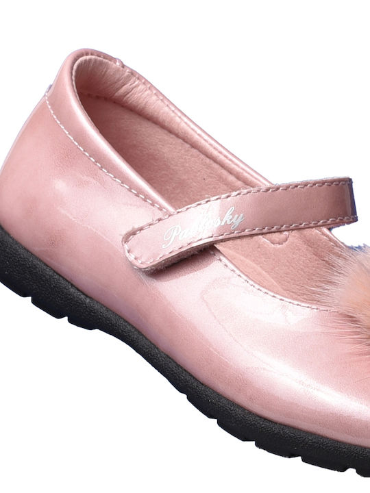 Pablosky Kids Ballerinas with Hoop & Loop Closure Pink