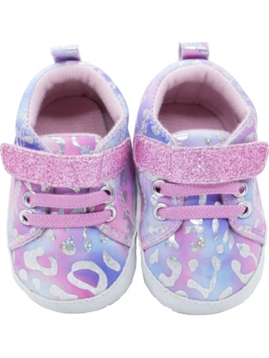 Childrenland Βρεφικά Sneakers Αγκαλιάς Ροζ