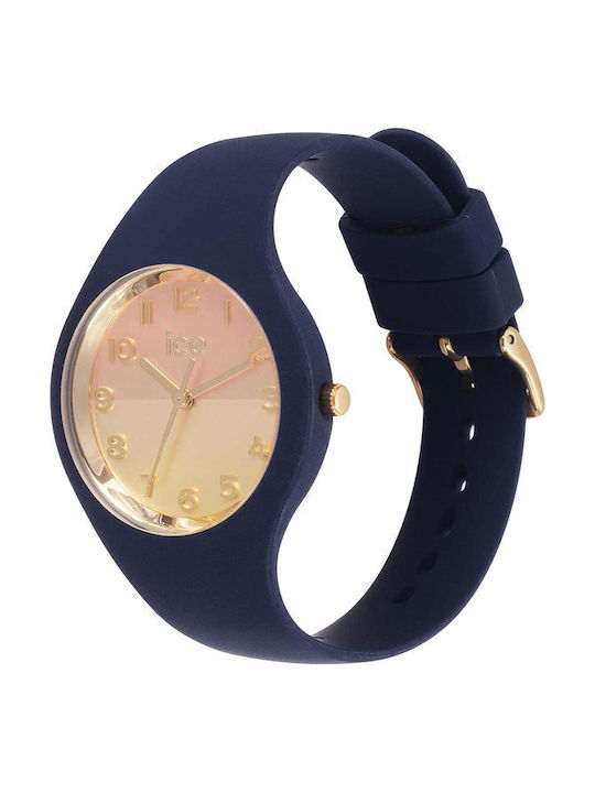 Ice Watch with Blue Rubber Strap