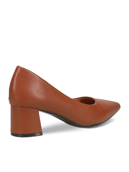 Leder Pumps Braun