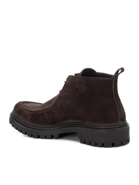 Leather Men's Boots Brown