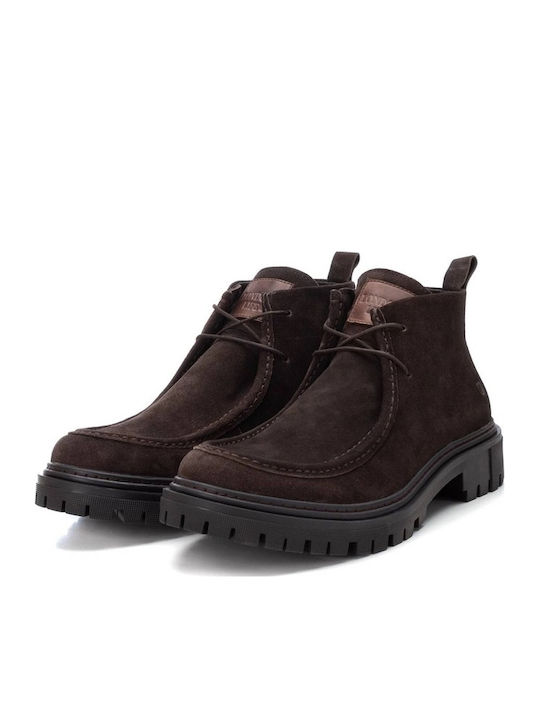 Leather Men's Boots Brown