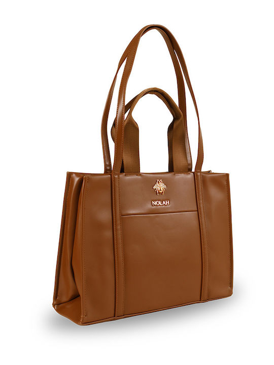 Nolah Damen Tasche Shopper Schulter Braun