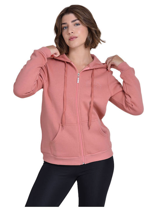 Target Women's Hooded Fleece Cardigan Pink