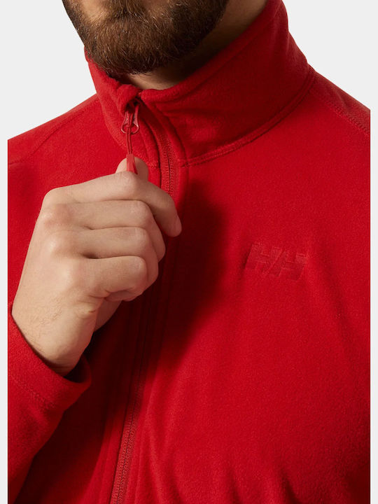 Helly Hansen Jachetă Fleece pentru Bărbați cu Fermoar Roșie