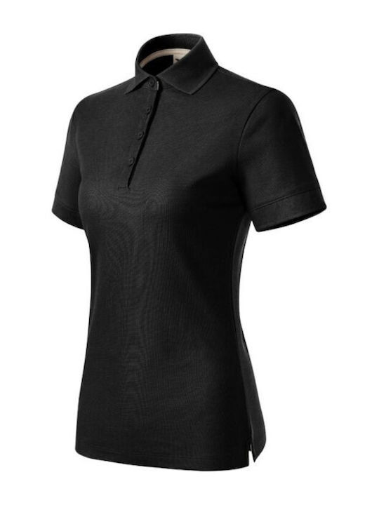 Malfini Women's Short Sleeve Promotional Blouse Black