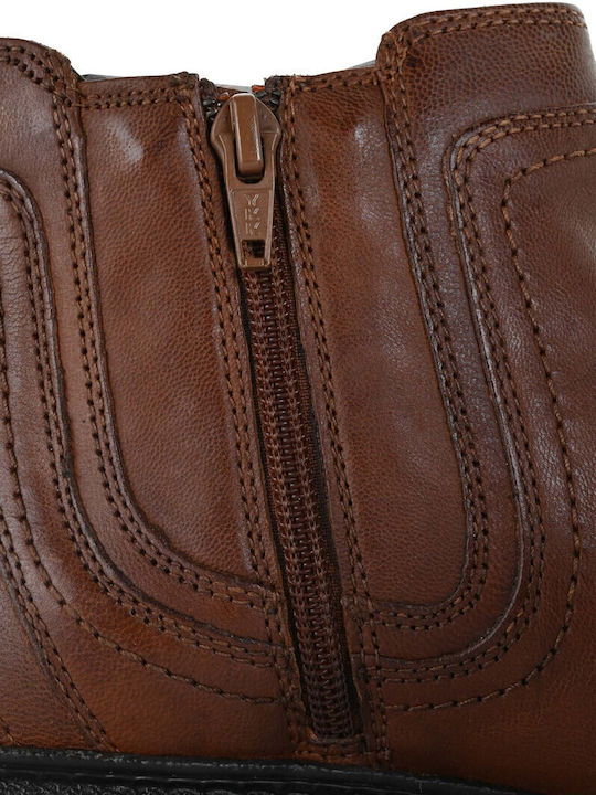 Maywood Leder Tabac Braun Chelsea Stiefeletten