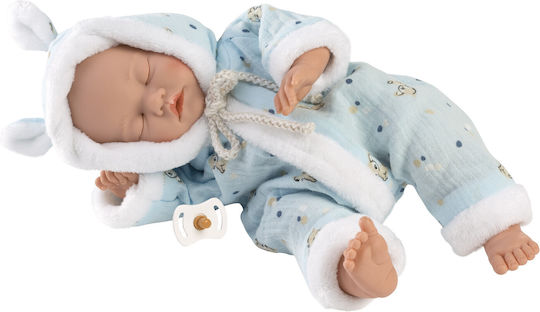 Llorens Juan Baby-Puppe Junge mit Geschlossenen Augen 31 cm