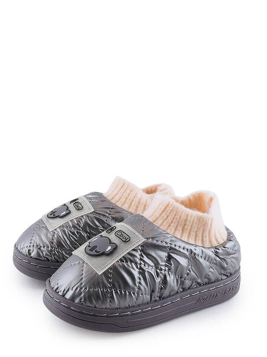 Love4shoes Girls Slippers Gray