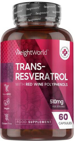 WeightWorld Resveratrol 250mg Special Food Supplement 60 caps