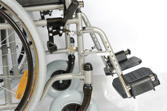 Alfa Care Smart Eco Wheelchair 24" Light Type with Simple Back with Inflatable Wheels 46cm 13-528-007 Black