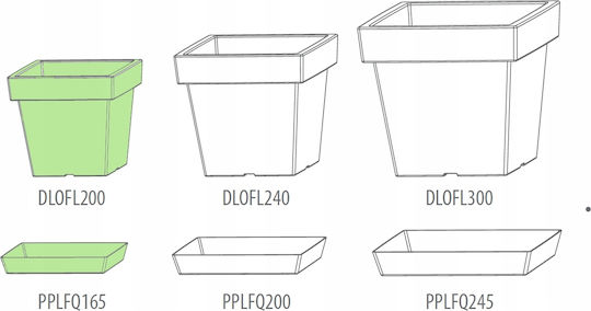 Prosperplast PPLFQ165 Πιάτο Γλάστρας Πλαστικό Anthracite 16.5x16.5εκ. PPLFQ165-S433