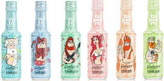 Kosteas Ouzo A Dozen Gods Zeus 37.5% 50мл
