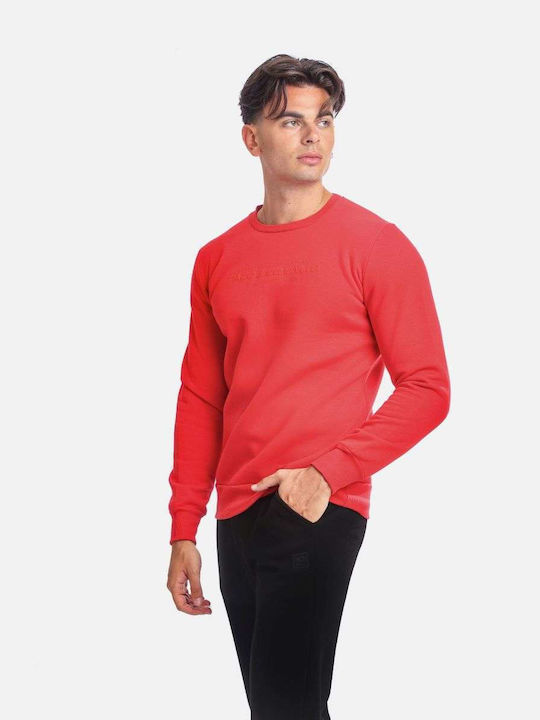 Paco & Co Herren Sweatshirt mit Kapuze Rot