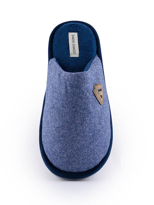 Heel Enclosed Men's Slipper Blue