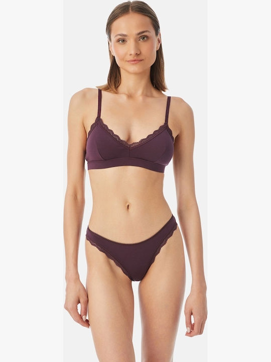 Minerva Fimelle Elegance Women's Bralette Bra Purple