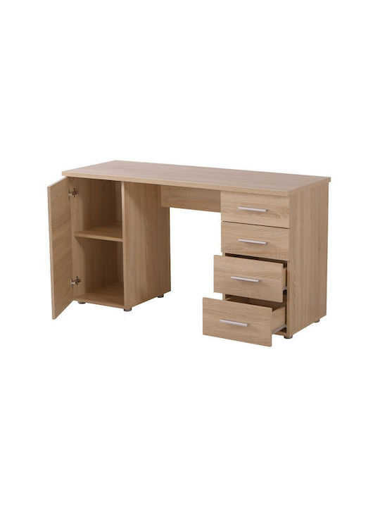 Γραφείο Liber Ξύλινο Μπεζ 135x50x75.5εκ.