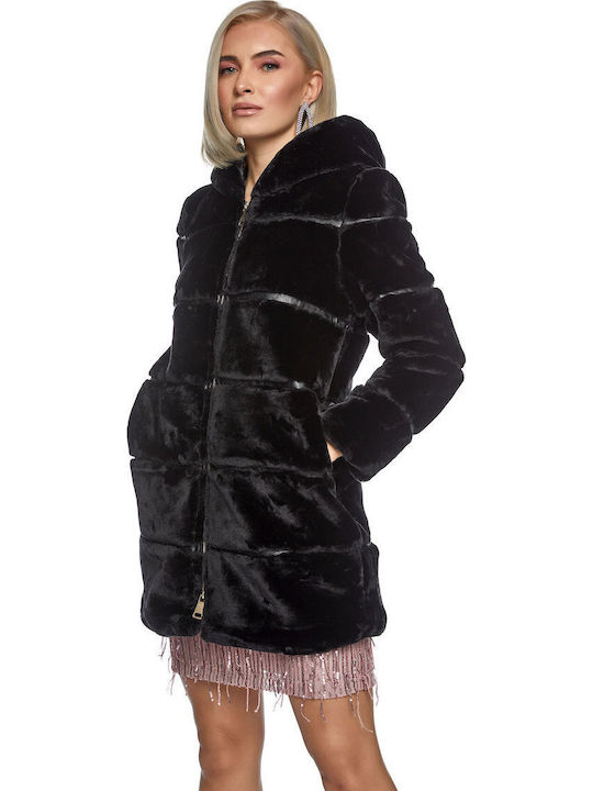 Women's Short Fur Black