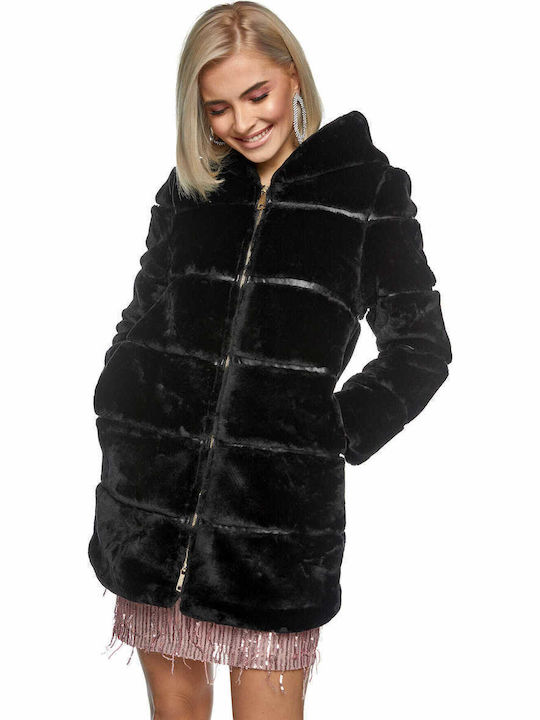 Women's Short Fur Black