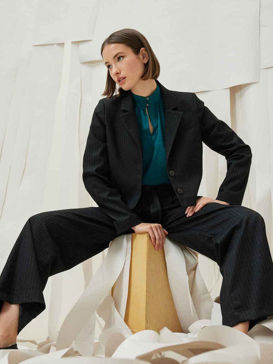 Namaste Kurz Damen Blazer Gray