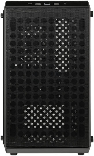 CoolerMaster Q300L V2 Gaming Mini Tower Κουτί Υπολογιστή με Πλαϊνό Παράθυρο Μαύρο
