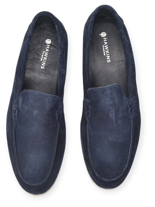 Hawkins Premium Men's Moccasins Blue