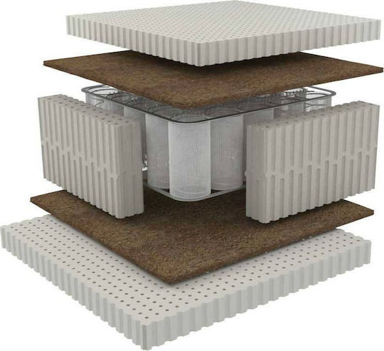 Celeste Plus Über-Doppel Ergonomisch Matratze Latex 160x200x25cm mit Kokosfaser