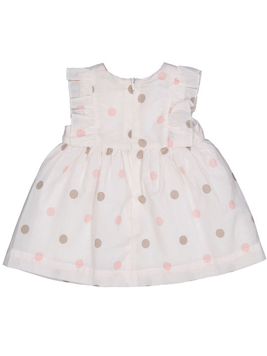 Birba Trybeyond Kids Dress Polka Dot White