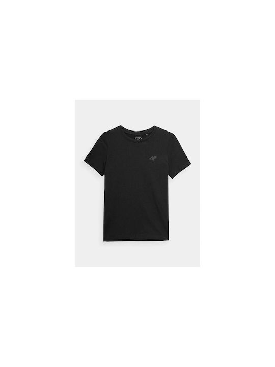 4F Kinder-T-Shirt Schwarz