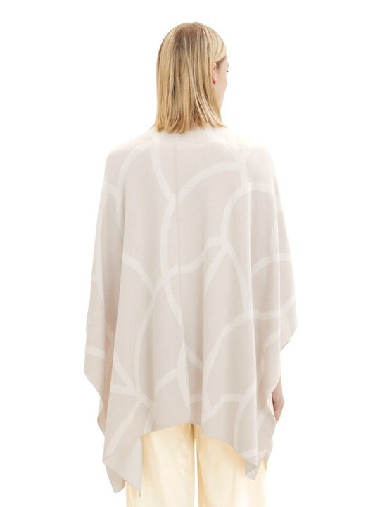 Tom Tailor Women's Poncho Beige