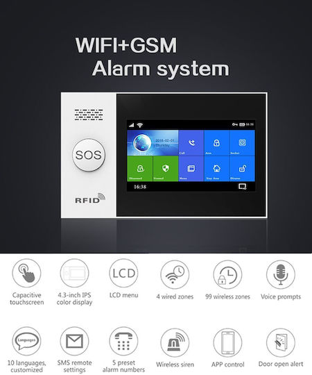 PGST F Fără fir Sistem de Alarmă (Wi-Fi)