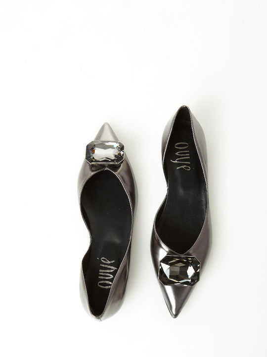 Damen Ballerinas in Gray Farbe