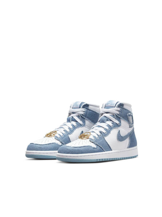 Nike Air Jordan 1 High Damen Stiefel Blau