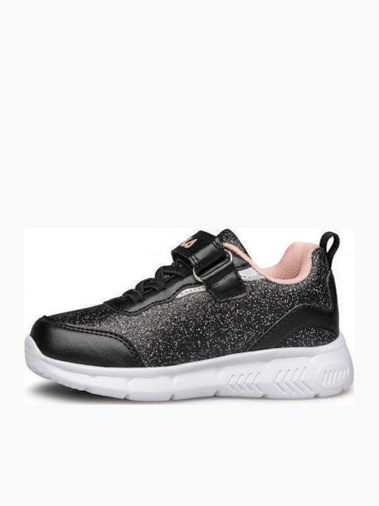 Memory Flash Gordon Kids Sneakers with Scratch & Lights Black