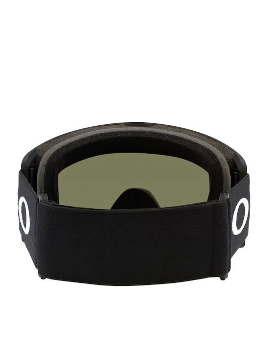 Oakley Target Line L Snow Masca de schi și snowboard Pentru adulți Negru cu Lentilă în culoarea Violet