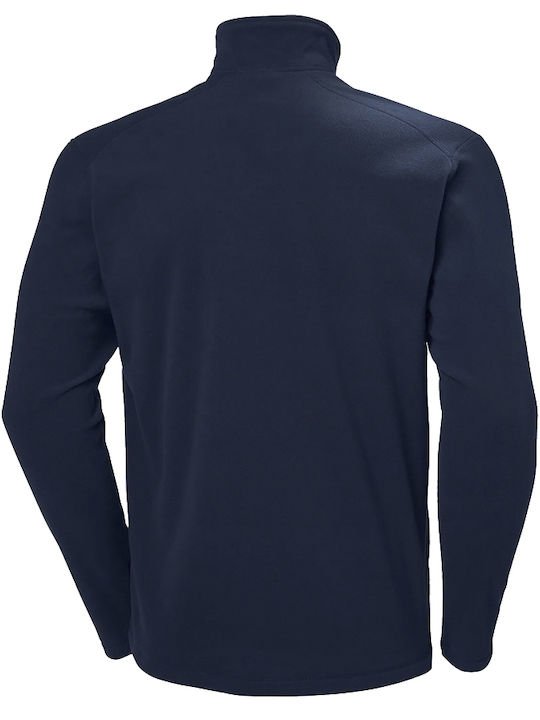 Men's Fleece Cardigan Navy Blue