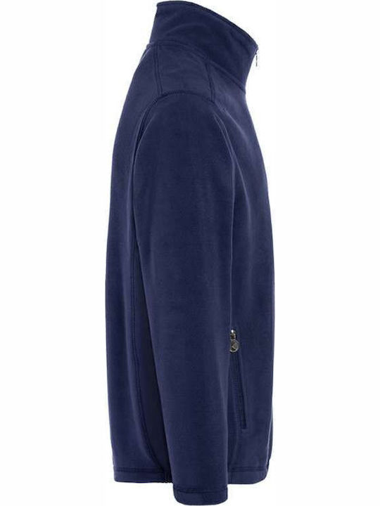 Cardigan Fleece pentru Bărbați Albastru marin