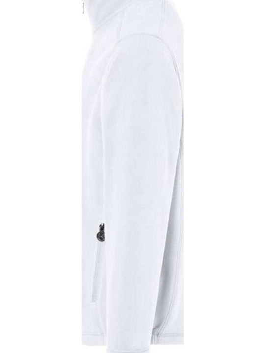 Ανδρική Ζακέτα Fleece Λευκή